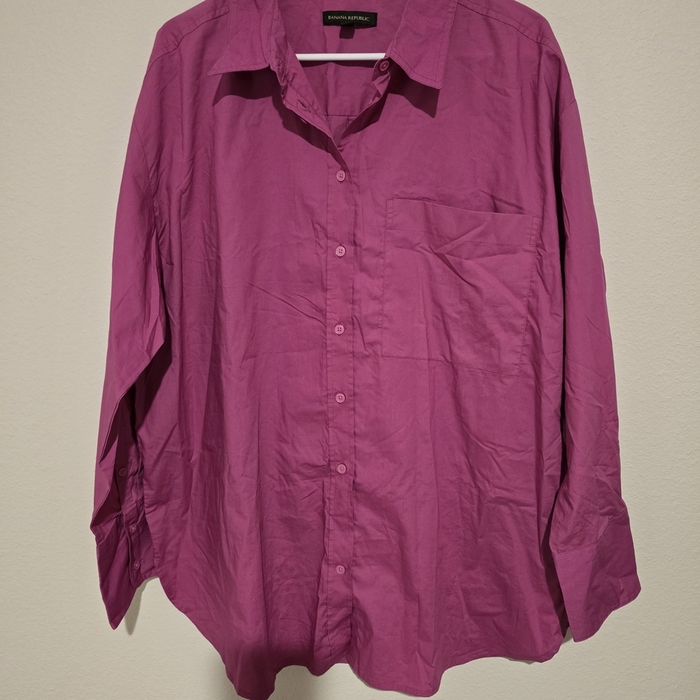 Banana Republic Fuchsia Shirt